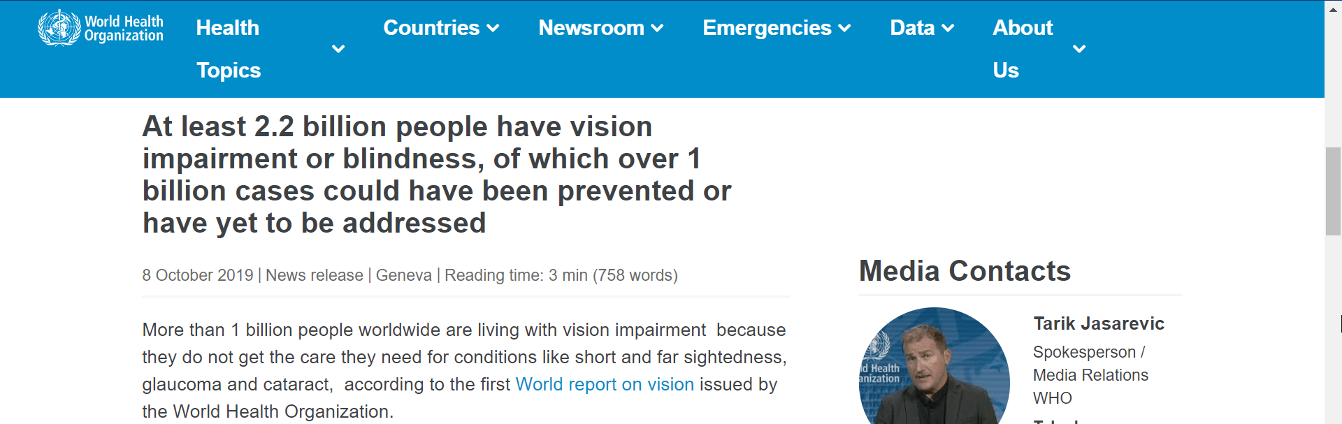 vision loss study